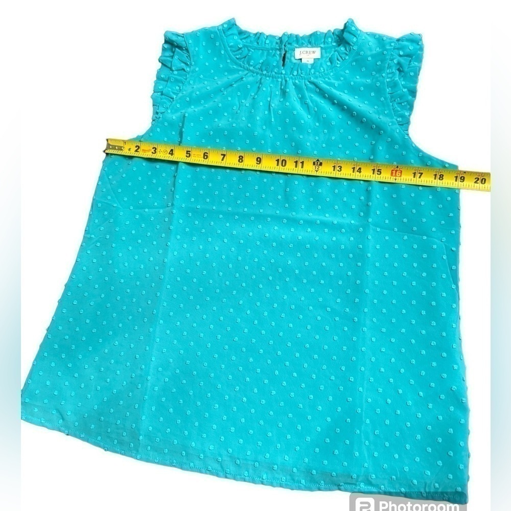 J. Crew Sleeveless Blouse Womens Size Small Swiss Dot - Picture 3 of 12